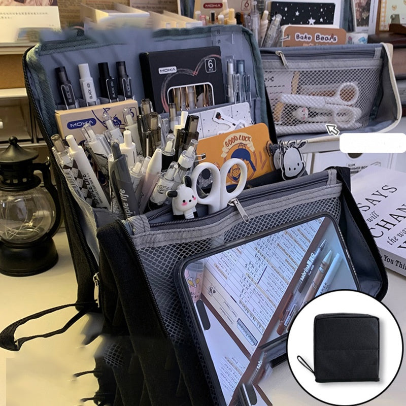 Multi-Purpose Large Capacity Oxford Cloth Standing Makeup Bag