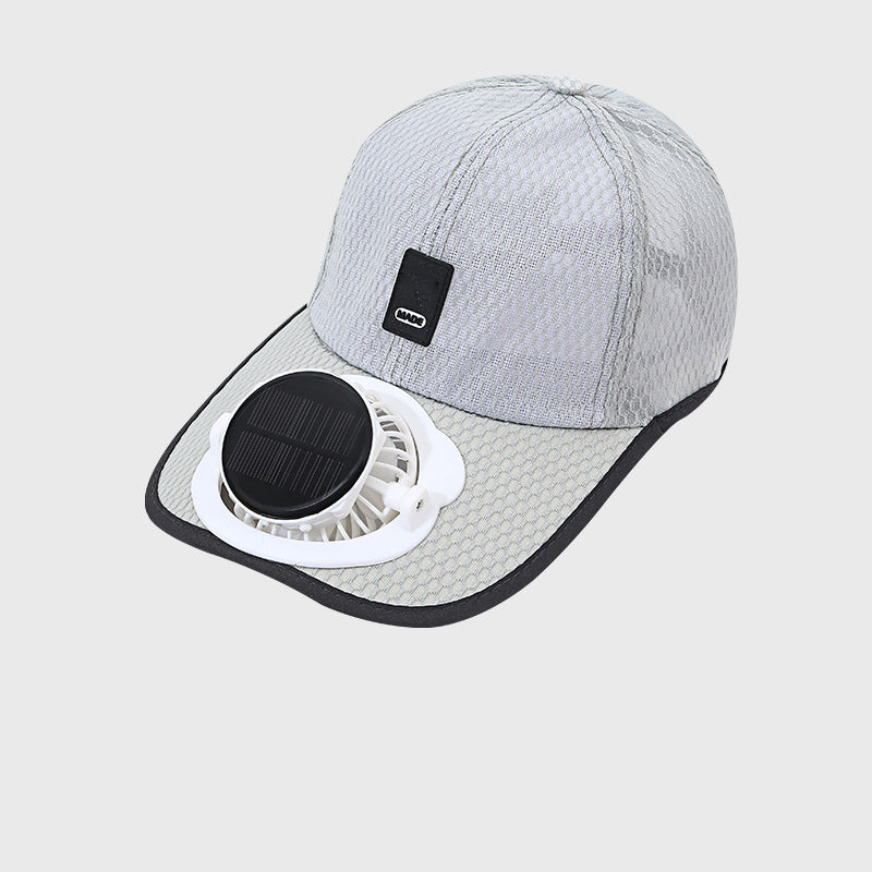 Breathable Baseball Cap with Solar Fan